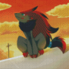 Fox Zoroark Pokemon Anime Diamond Painting