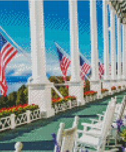 Grand Hotel Mackinac Island Diamond Painting