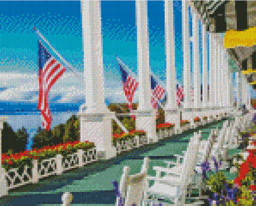 Grand Hotel Mackinac Island Diamond Painting