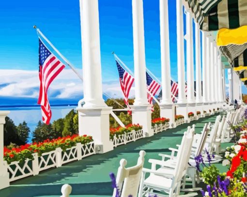 Grand Hotel Mackinac Island Diamond Painting