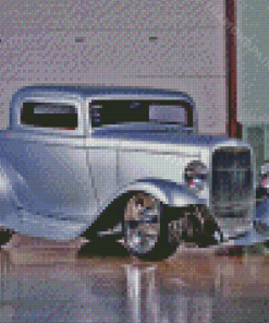 Grey 32 Ford Car Diamond Painting