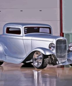 Grey 32 Ford Car Diamond Painting