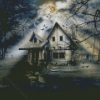 Halloween Haunted House Diamond Painting