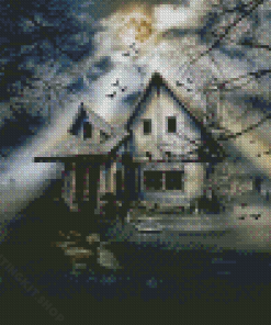 Halloween Haunted House Diamond Painting