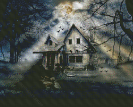 Halloween Haunted House Diamond Painting