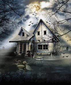 Halloween Haunted House Diamond Painting