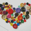 Heartshape Buttons Diamond Painting