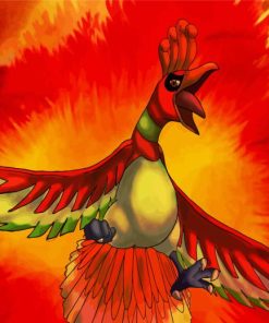 Ho Oh Pokemon Poster Diamond Painting