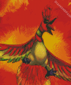 Ho Oh Pokemon Poster Diamond Painting