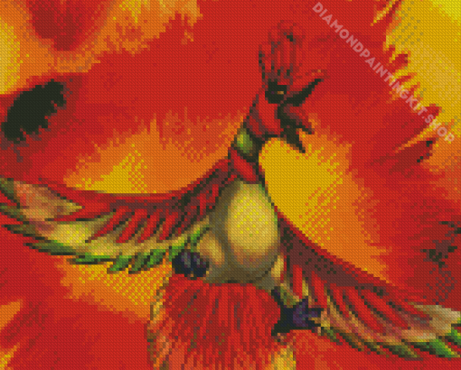 Ho Oh Pokemon Poster Diamond Painting