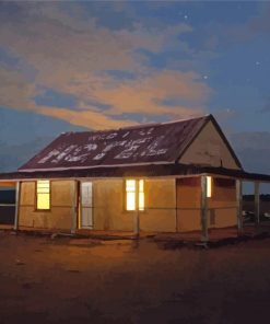 Home In Outback Australia At Night Diamond Painting