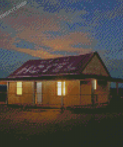 Home In Outback Australia At Night Diamond Painting