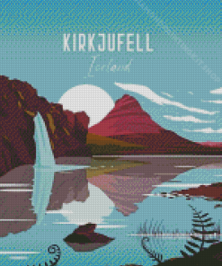 Iceland Kirkjufell Poster Diamond Painting