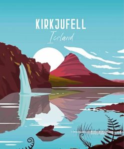 Iceland Kirkjufell Poster Diamond Painting