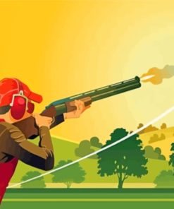 Trap Shooting Diamond Painting