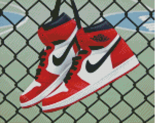 Jordan 1 Nike Sneakers Diamond Painting