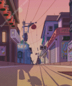 Japanese Anime Street Diamond Painting