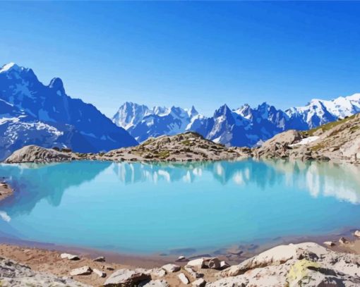 Lac Blanc Chamonix Diamond Painting