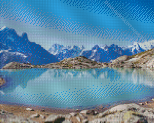 Lac Blanc Chamonix Diamond Painting