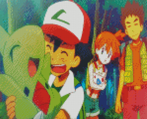 Larvitar And Pokemon Characters Diamond Painting