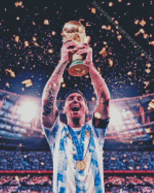 Lionel Messi Argentina World Cup Diamond Painting