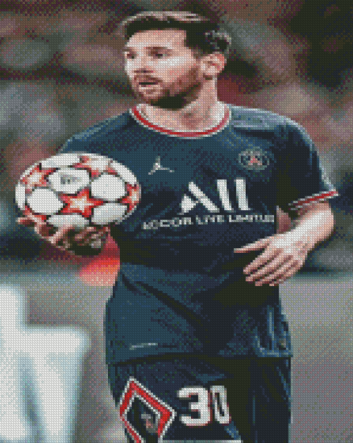 Lionel Messi Paris Saint German Diamond Painting