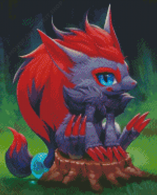 Little Zoroark Pokemon Diamond Painting