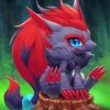 Little Zoroark Pokemon Diamond Painting