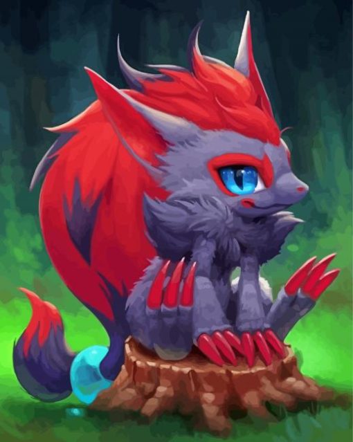 Little Zoroark Pokemon Diamond Painting