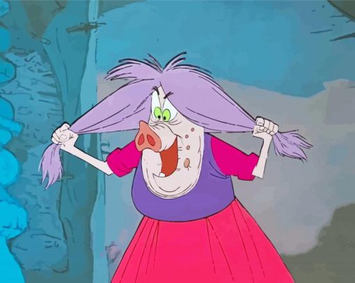 Madam Mim Pig Diamond Painting