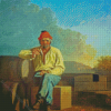 Mississippi Boatman by George Caleb Bingham Diamond Painting