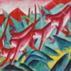 Monkey Frieze By Franz Marc Diamond Painting