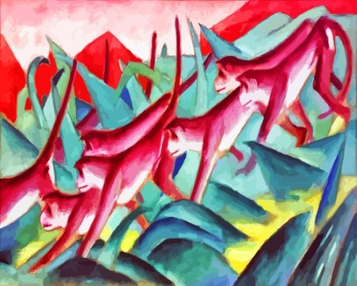 Monkey Frieze By Franz Marc Diamond Painting