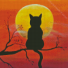 Moon Cat Animal Diamond Painting