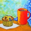 Muffin And Coffee Cup Diamond Painting