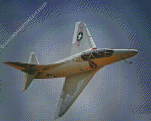 Navy Douglas A4 Skyhawk In Flight Diamond Painting