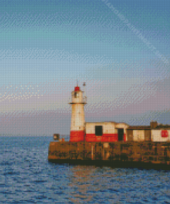 Newlyn England Lighthouse Diamond Painting