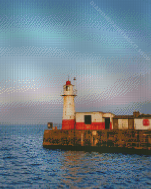 Newlyn England Lighthouse Diamond Painting