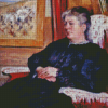 Old Woman In Black Dress Diamond Painting