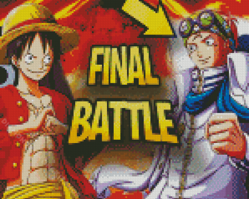 One Piece Final Battle Koby And Luffy Diamond Painting