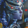 Overwatch Game Character Widowmaker Diamond Painting