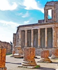 Pompeii Ancient Italian City Diamond Painting