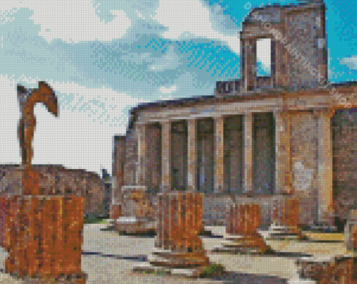 Pompeii Ancient Italian City Diamond Painting