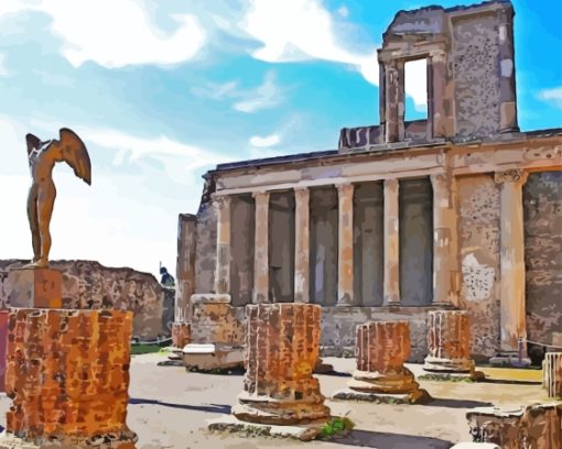 Pompeii Ancient Italian City Diamond Painting