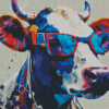 Pop Art Cow Diamond Painting