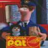 Postman Pat And Jess Cartoon Poster Diamond Painting