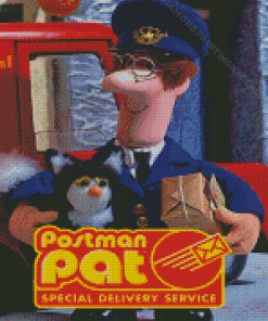 Postman Pat And Jess Cartoon Poster Diamond Painting