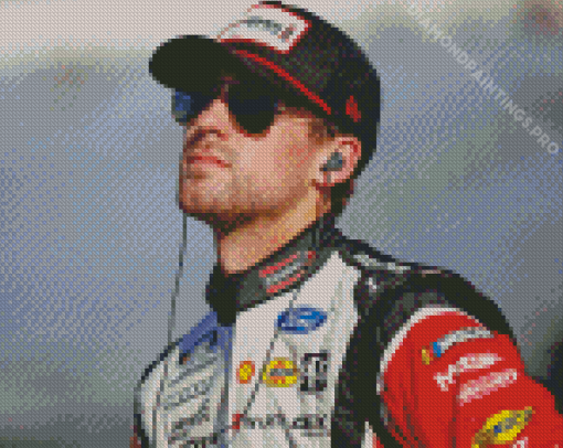 Race Car Driver Ryan Blaney Diamond Painting