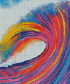 Rainbow Wave Diamond Painting