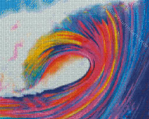 Rainbow Wave Diamond Painting